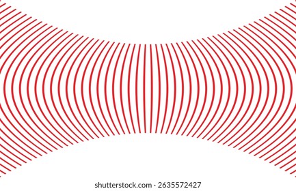 El arte de patrón de línea de compresión roja simple abstracta se puede usar como fondo.