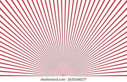 abstract simple red sunrise line pattern can be used background.