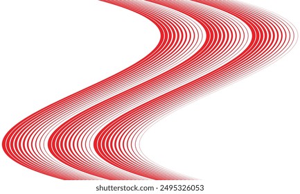abstract simple red thin to thick flag repeatable line pattern can be used background.