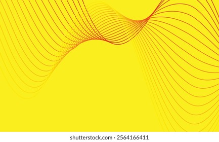 abstract simple red white blend line pattern on yellow can be used background.