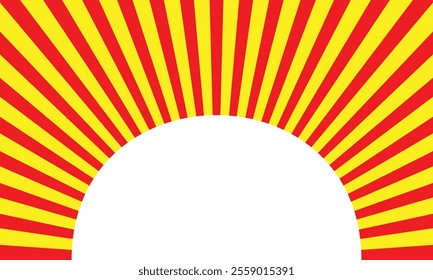 abstract simple red yellow arc line pattern can be used background.