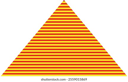 abstract simple red yellow horizontal triangle line pattern can be used background.
