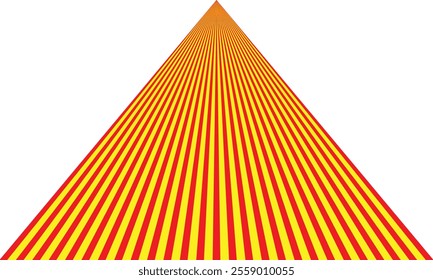 abstract simple red yellow vertical triangle line pattern can be used background.