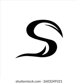 Abstract Simple S Monogram Logo Design 