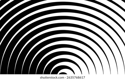 abstract simple seamless black circular line pattern can be used background.