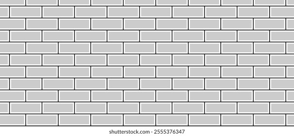 abstract simple seamless grey brick pattern can be used background.