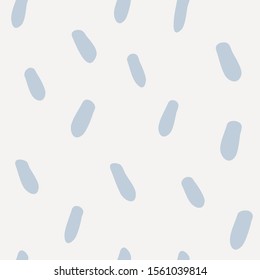 Abstract simple seamless patter. Repeating vector pattern with simplified ellipse blue elements. Minimalistic design.