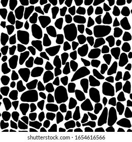 Abstract simple seamless pattern with hand drawn elements, vector. There is a swatch in the panel