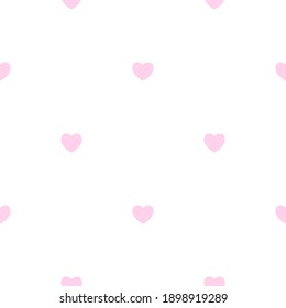 Abstract Simple Seamless pattern with hearts. Vector Illustration