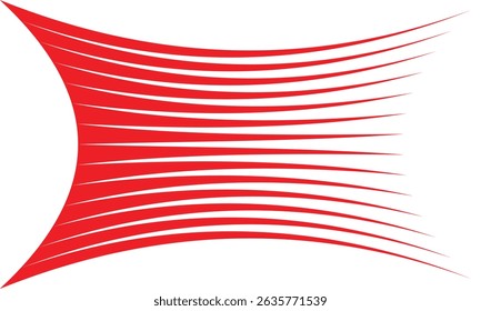 abstrato simples vermelho contínuo inflar linha padrão arte pode ser usado fundo.