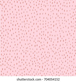 Abstract simple seamless texture with hand drawn stripes on pink background. 