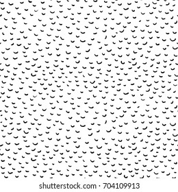Abstract simple seamless texture with hand drawn elements in black on white