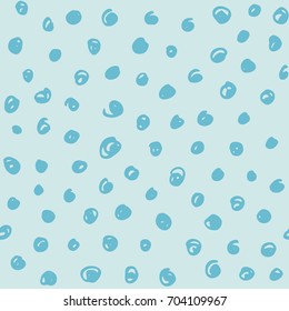 Abstract simple seamless texture with hand drawn scribbles on light blue background