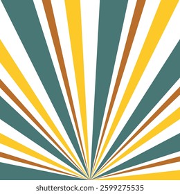  abstract simple seegreen ,orange and yellow colour vertical sunray line pattern