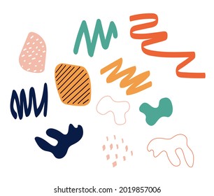 Abstract simple shape collection set. Vector illustration EPS10