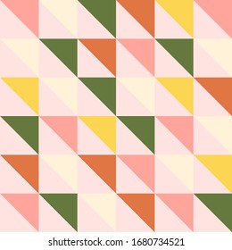 Abstract simple shape seamless pattern. Creative geometric vector illustration. Design concept for background, decorate, textiles, web.