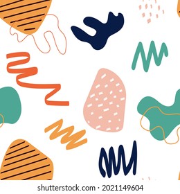 Abstract simple shape seamless pattern background. Vector illustration EPS10