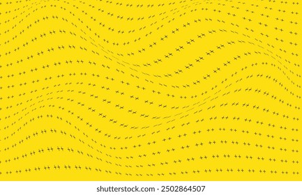 abstract simple small double plus wave pattern can be used background.