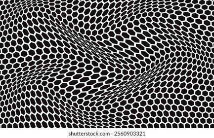 abstract simple small polygon wave pattern can be used background.