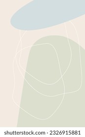 Abstract Simple Soft Colored Minimalist Doodle Pastel Pattern background