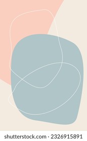 Abstract Simple Soft Colored Minimalist Doodle Pastel Pattern background