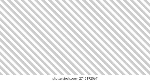 Abstract simple stripes texture. Grey and white seamless pattern with thin diagonal lines background