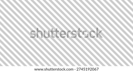 Abstract simple stripes texture. Grey and white seamless pattern with thin diagonal lines background