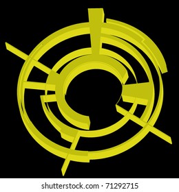 abstract simple technology circles vector background