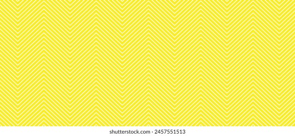 abstract simple thin corner line wave pattern design on yellow can be used background.