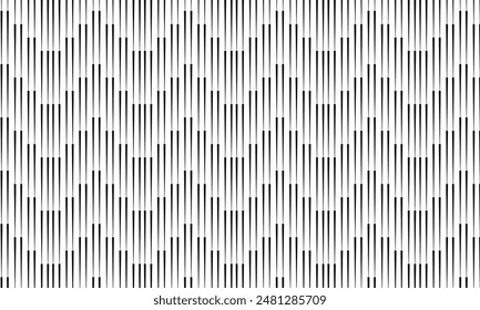 abstract simple thin to thick wavy line pattern art.