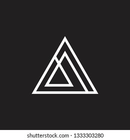 abstract simple triangle line geometric logo