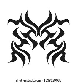 Abstract Simple Tribal Sign Graphic Tattoo Stock Vector (Royalty Free ...