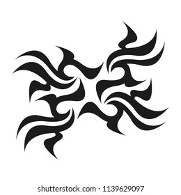 Graphic Tattoo Design Stencil Abstract Tribal Stock Vector (Royalty ...