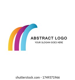 Abstract Simple Unique Icon Symbol Logo For Business Industry
