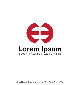 abstract simple vector letter h logo