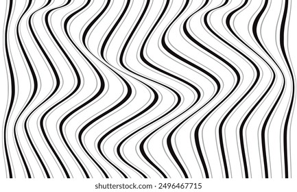 abstract simple vertical black grey line wave pattern can be used background.