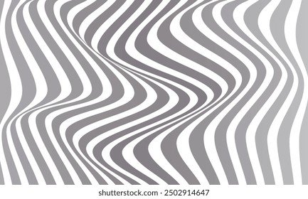 abstract simple vertical black white gradient bold line wave pattern can be used background.