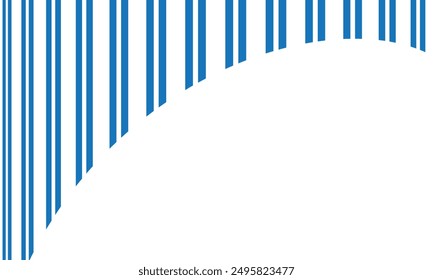 abstract simple vertical blue double line arch pattern can be used background.