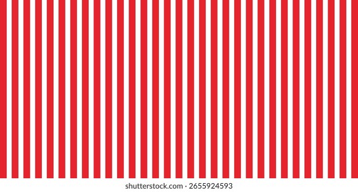 El patrón de línea en negrita roja de Vertical simple abstracto se puede usar como fondo. Ilustración de Vector