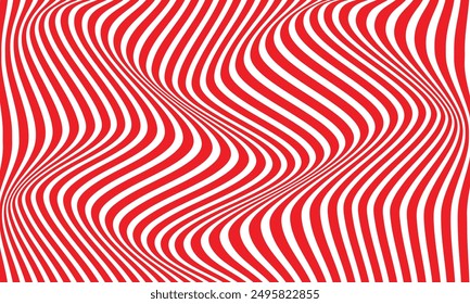 abstract simple vertical red line wavy pattern can be used background.