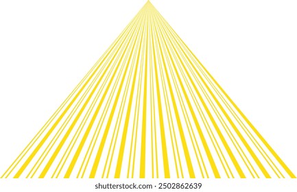 abstract simple vertical yellow triangle line pattern can be used background.