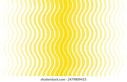 abstract simple vertical yellow white thin to thick wave line pattern.
