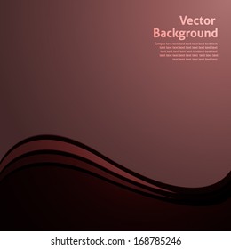 Abstract simple waves vector background