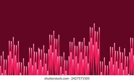 Abstract simple wavy background in dark purple. 