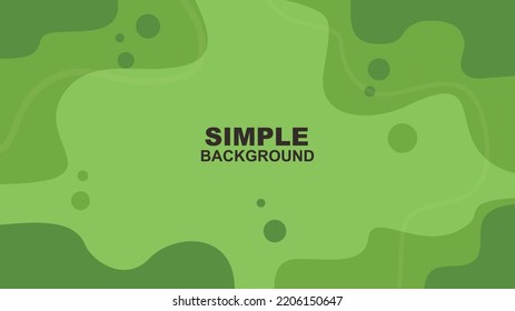 ilustración vectorial de fondo verde suave con onda simple abstracta10
