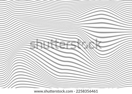 Abstract simple wavy line background.