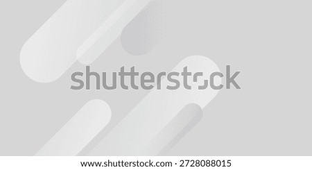Abstract simple white geometric grey background. Dynamic polygon shapes composition. Smooth and soft gradient vanishing circles. Creative vector for poster, web, landing, page, cover, header, party card, etc