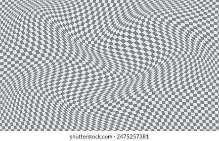 abstract simple white grey check wave pattern can be used background.