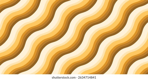 abstract simple white orange smooth wave line pattern can be used background.