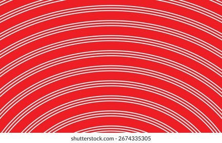 abstrato simples branco padrão de curva de três linhas em vermelho para fundo de cartaz de banner.